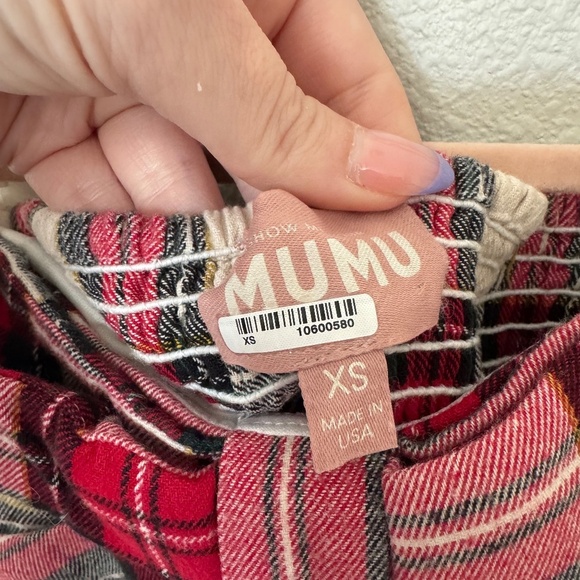 Show Me Your Mumu Plaid Bow Top XS - Picture 3 of 3